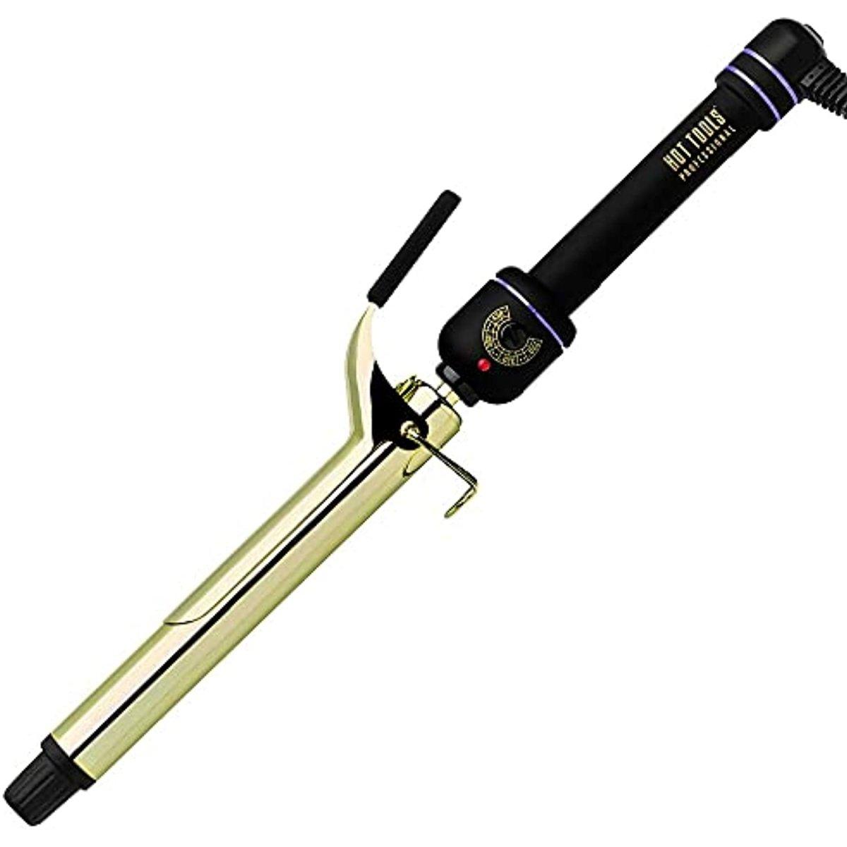 Hot Tools 1" 24K Gold Salon Curling Iron/Wand - Extra Long Barrel #HT1181XL by Hot Tools - Professional Hair Care