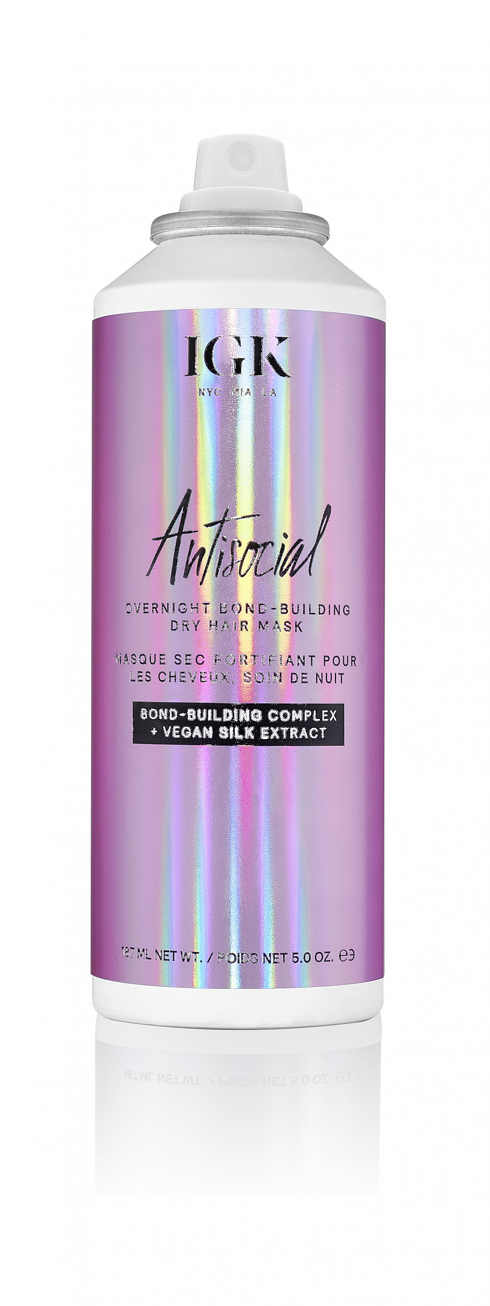 IGK ANTISOCIAL Overnight Bond-Building Dry Hair Mask by IGK - Professional Hair Care