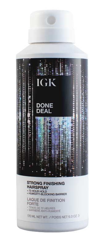 IGK DONE DEAL Strong Hold Finishing Hairspray 5oz by IGK - Professional Hair Care