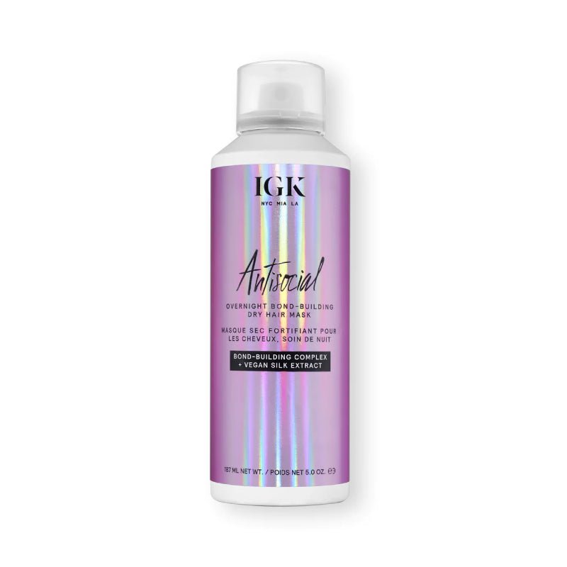 IGK Antisocial Overnight Bond Building Dry Hair Mask 5oz-The Warehouse Salon