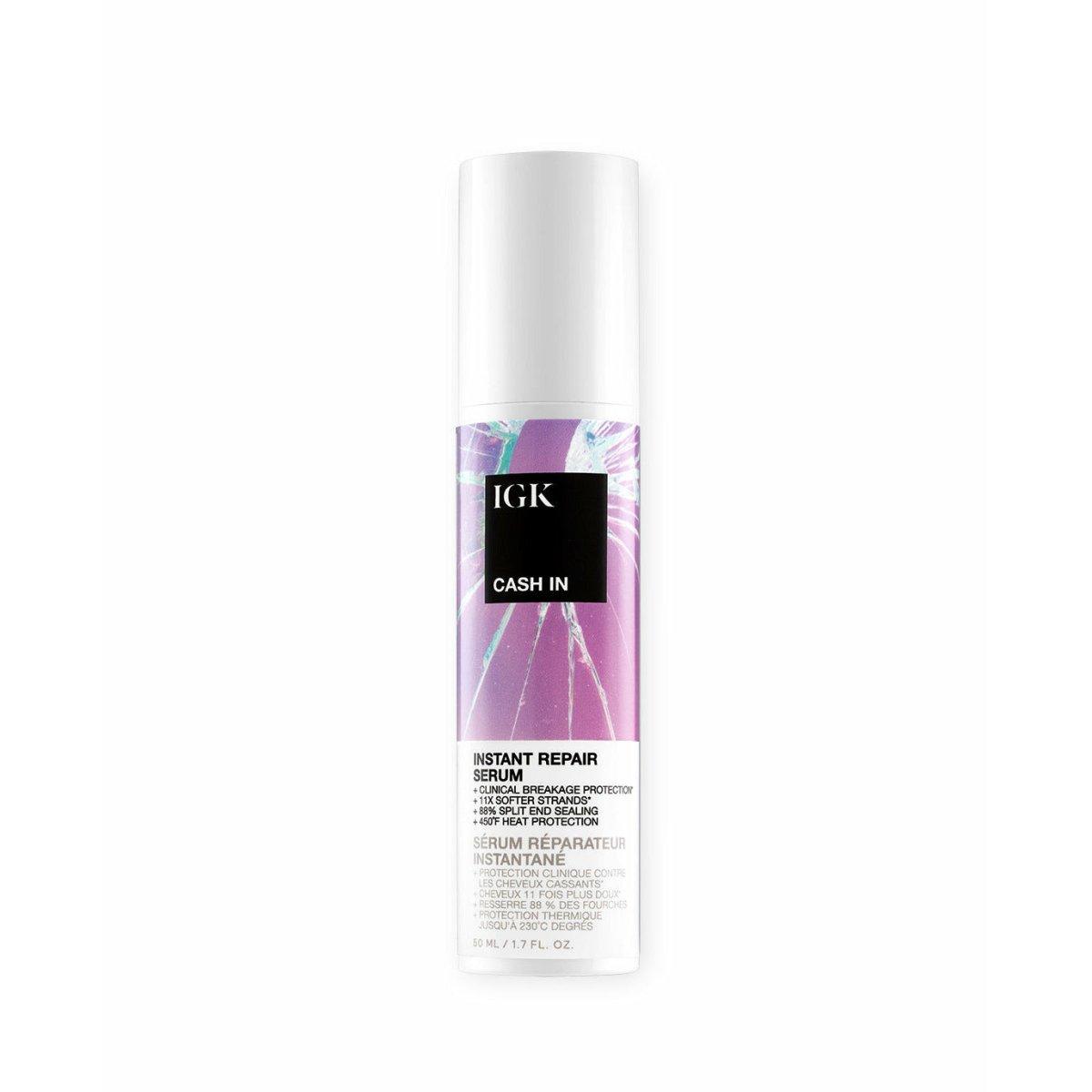 IGK Cash In Instant Repair Serum 1.5 oz by IGK Hair - Professional Hair Care