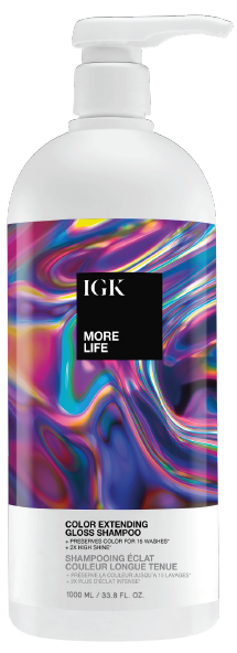 IGK MORE LIFE Color Extending Gloss Shampoo by IGK - Professional Hair Care