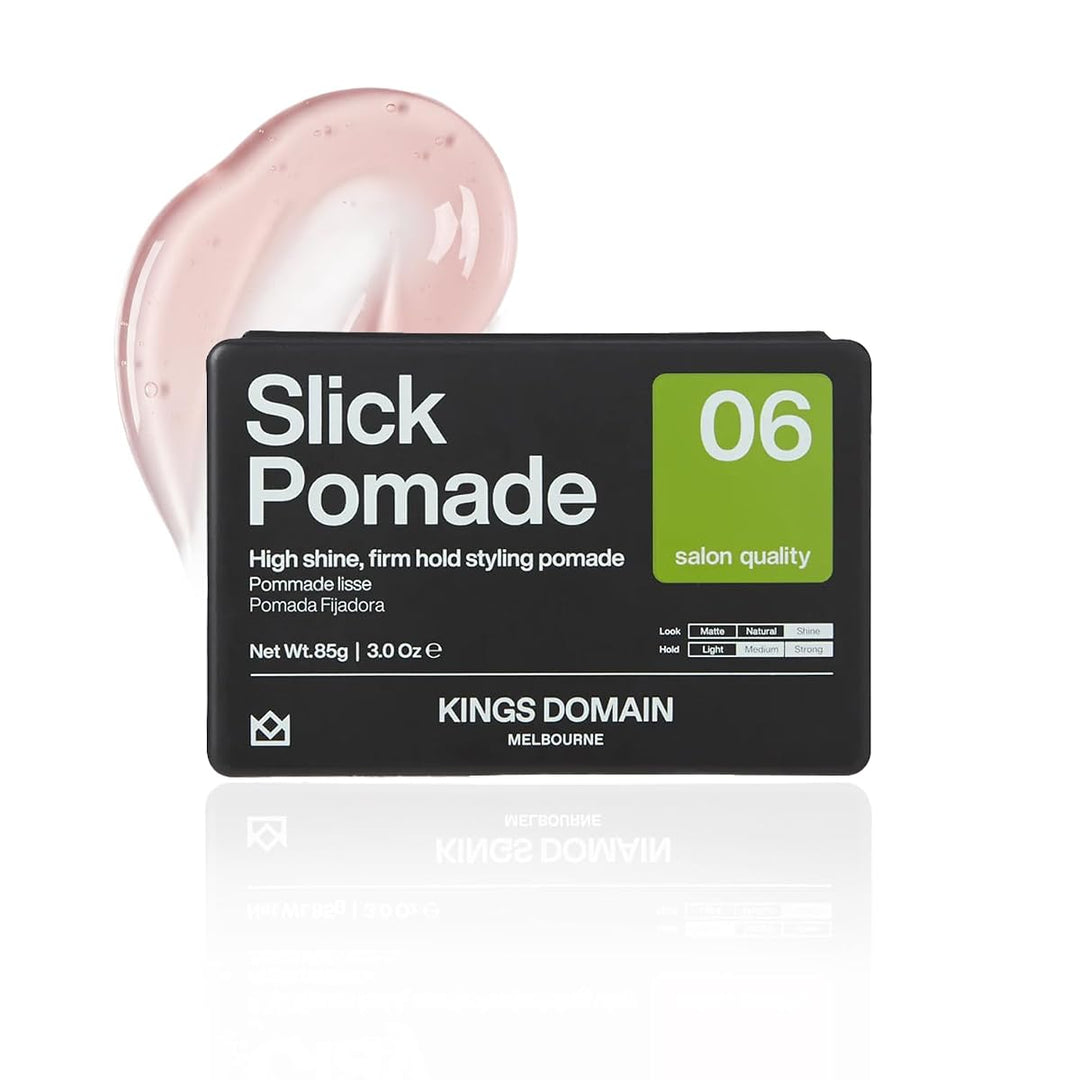 Kings Domain Melbourne Slick Pomade 85 g, high-shine firm hold men&