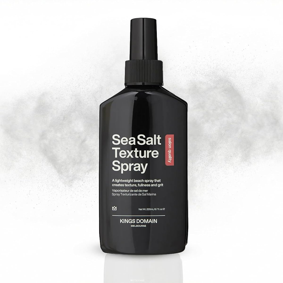 Kings Domain Melbourne Sea Salt Texture Spray 200 ml, natural matte medium hold beach texture spray