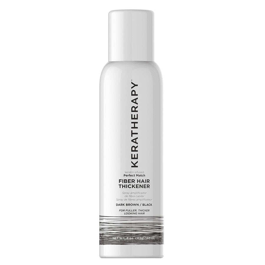 KERATHERAPY PERFECT MATCH FIBER HAIR THICKENER Dark Brown/Black 4 oz-The Warehouse Salon