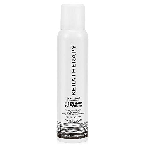 KERATHERAPY Perfect Match FIBER HAIR THICKENER- Medium Brown 4 oz-The Warehouse Salon