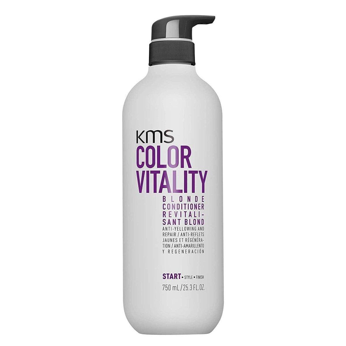 KMS ColorVitality Blonde Conditioner 25.3 oz by KMS - Professional Hair Care