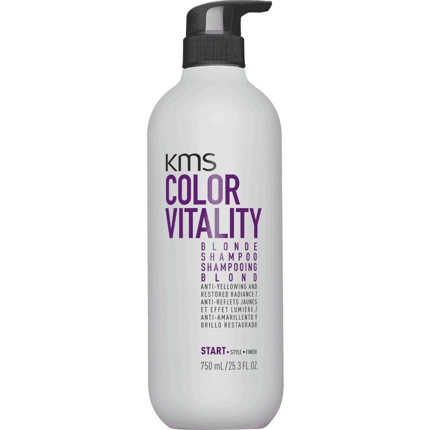 KMS ColorVitality Blonde Shampoo 750ml/25.3oz by KMS - Professional Hair Care