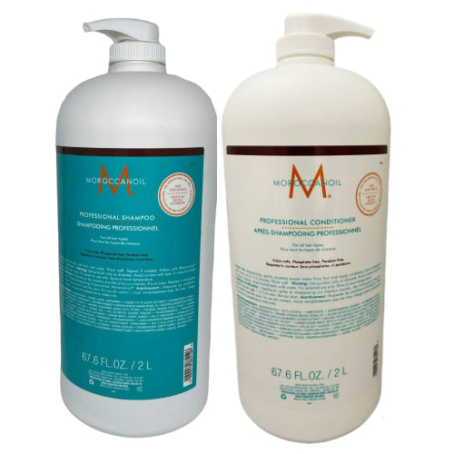 Moroccanoil Hydrating Shampoo & Conditioner 67.6oz Professional Size Duo Set-The Warehouse Salon