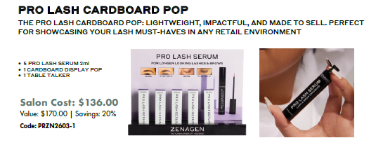 Zenagen Pro Lash Pop Promotion by Zenagen - Professional Hair Care
