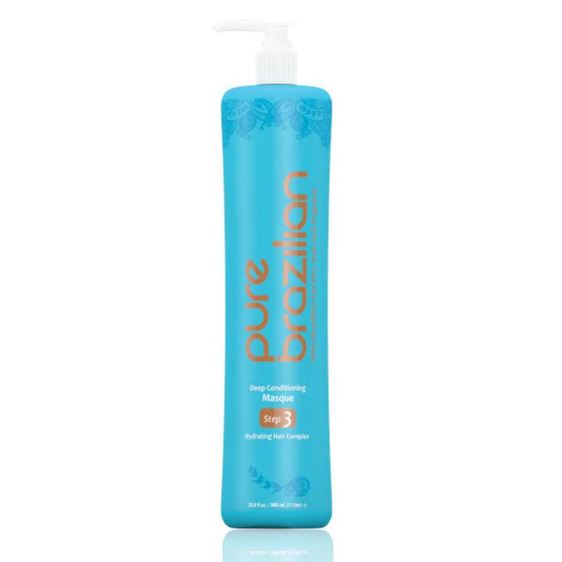 Pure Brazilian Deep Conditioning Masque (STEP 3) 33.8oz by Pure Brazilian - Professional Hair Care
