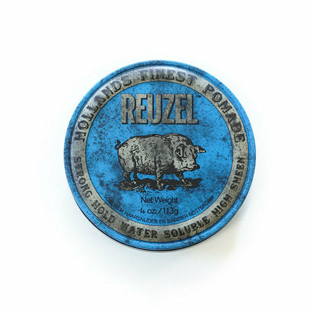 Reuzel Blue Pomade Strong Hold High Sheen 4oz-The Warehouse Salon