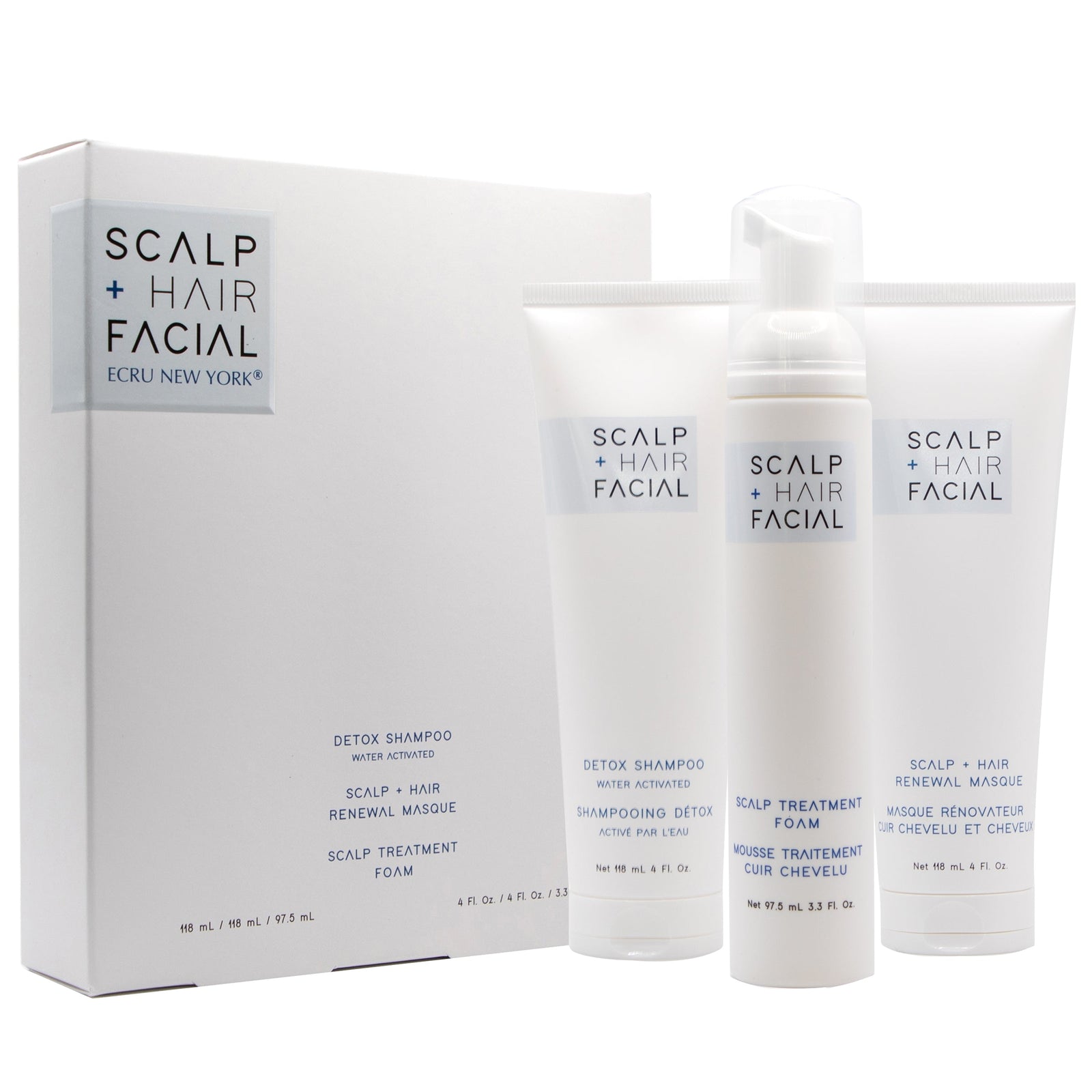 ECRU New York Scalp + Hair Facial Treatment Kit by ECRU New York - Professional Hair Care