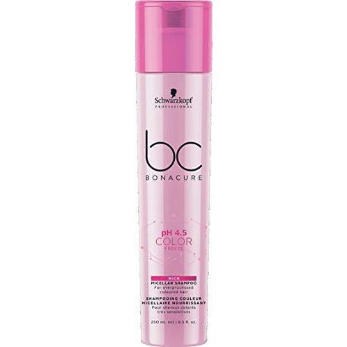 Schwarzkopf BC BONACURE pH 4.5 Color Freeze Micellar Rich Shampoo, 8.5 oz by Schwarzkopf - Professional Hair Care