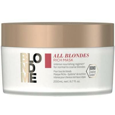 Schwarzkopf BlondMe All Blondes Rich Mask 6.7 oz-The Warehouse Salon