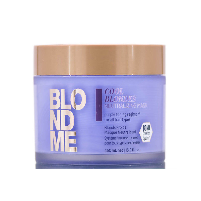 Schwarzkopf Blondme Cool Blondes Neutralizing Mask 15.2oz-The Warehouse Salon