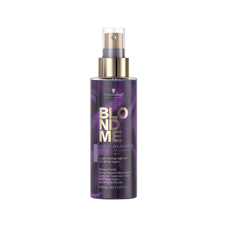 Schwarzkopf Blondme Cool Blondes Neutralizing Spray Conditioner 5oz-The Warehouse Salon