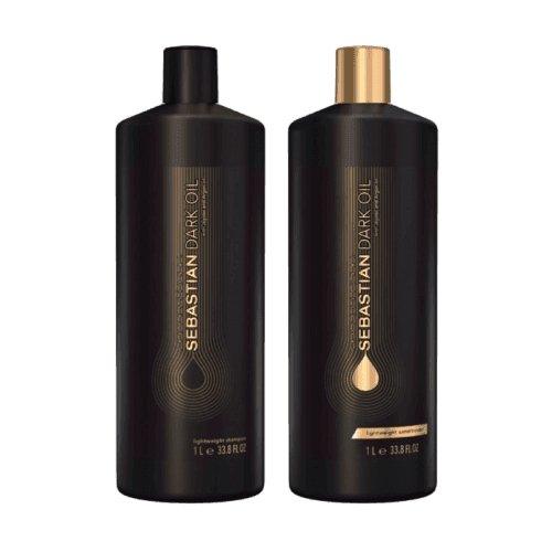Sebastian Professional Dark Oil Lightweight Conditioner bottle with jojoba and argan oil