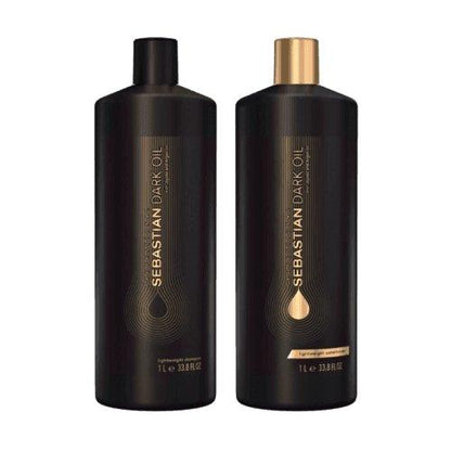 Sebastian Professional Dark Oil Lightweight Conditioner bottle with jojoba and argan oil