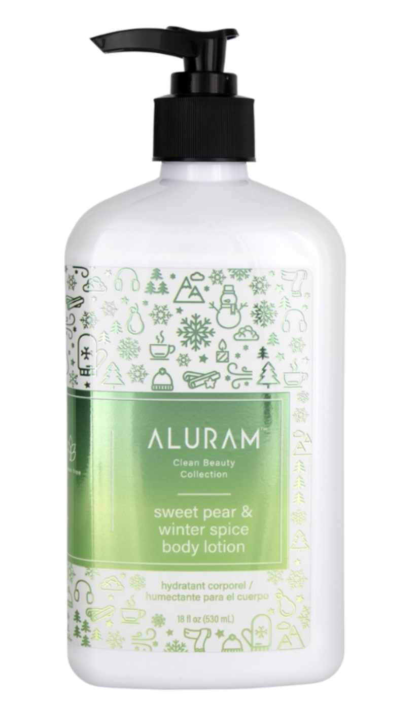 Aluram Sweet Pear &amp; Winter Spice Body Lotion 2oz