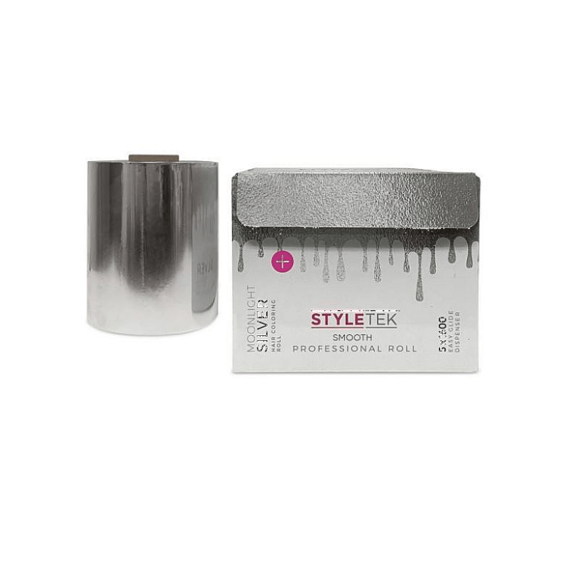 Styletek Moonlight Silver Smooth Foil Roll 5x1600 by Styletek - Professional Hair Accessories