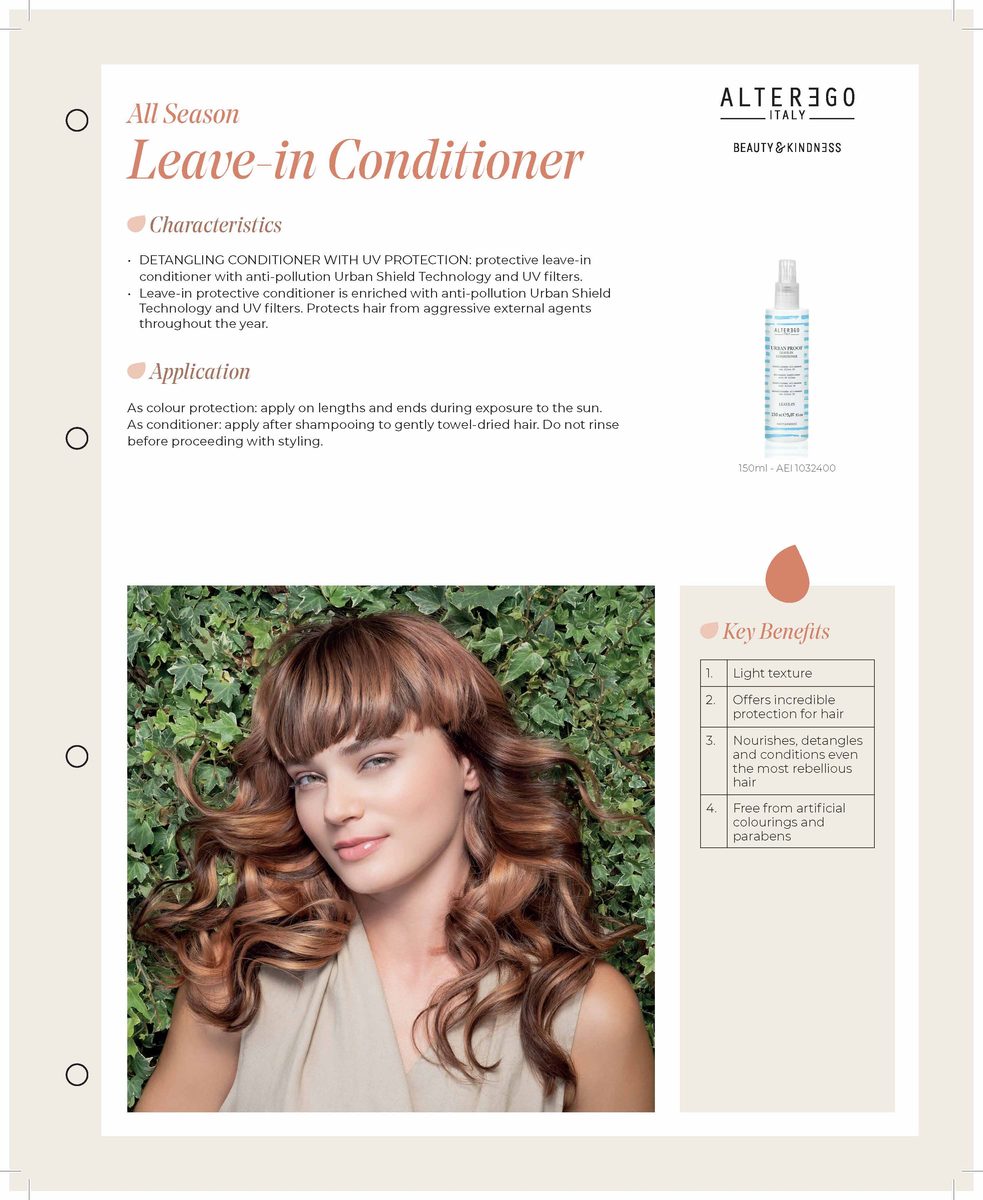 ALTER EGO AE URBAN PROOF LEAVE-IN CONDITIONER 5.07OZ - ALTER EGO | The Warehouse Salon