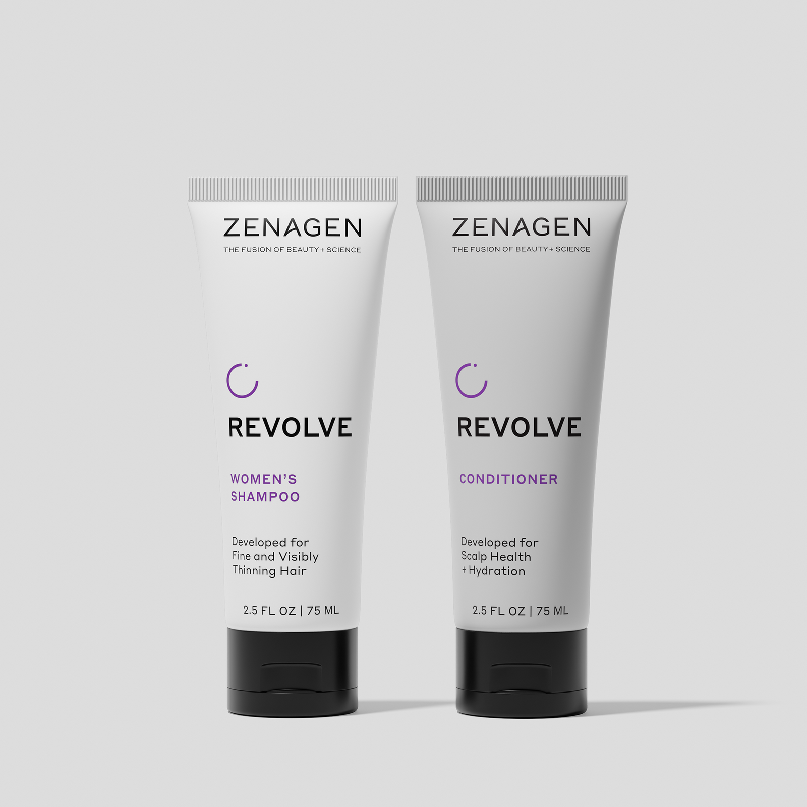 Zenagen Revolve Women's Thickening Duo, 2.5 oz travel shampoo + conditioner
