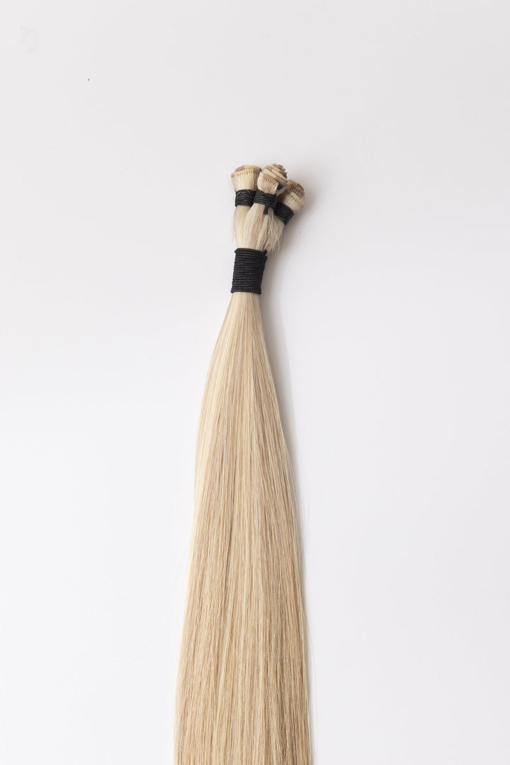 Beach Blonde Weft Hair Extensions - Hand - Tied Professional Extensions - Christian Michael Hair Extensions
