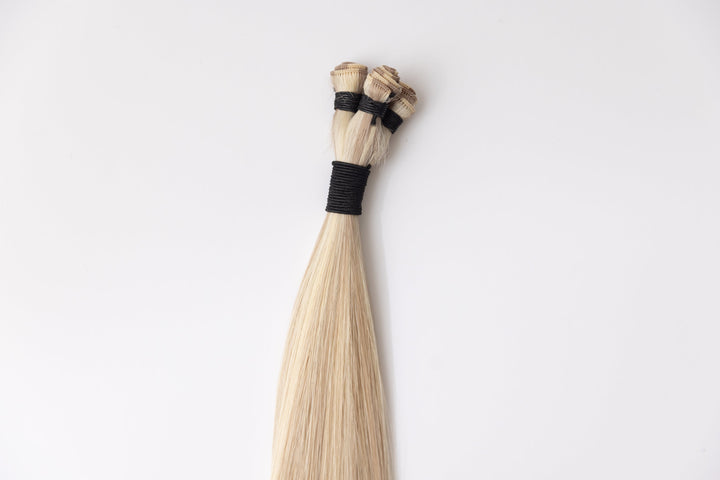 Beach Blonde Weft Hair Extensions - Hand - Tied Professional Extensions - Christian Michael Hair Extensions