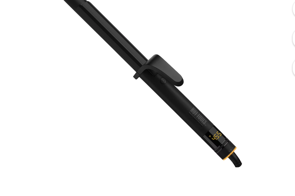 Hot Tools Black &amp; Gold Digital Salon Curling Iron 1" 