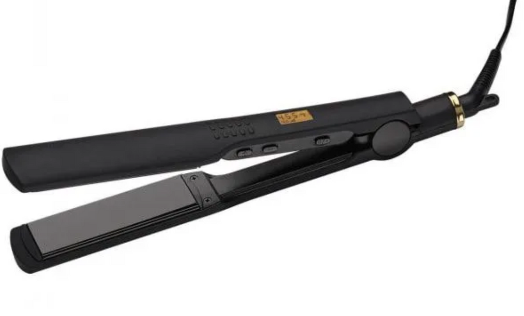 Hot Tools Black Gold Digital Salon Long Flat Iron 1.25" 