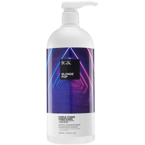 IGK BLONDE POP Purple Toning Conditioner 33.8oz by IGK Hair - Professional Hair Care