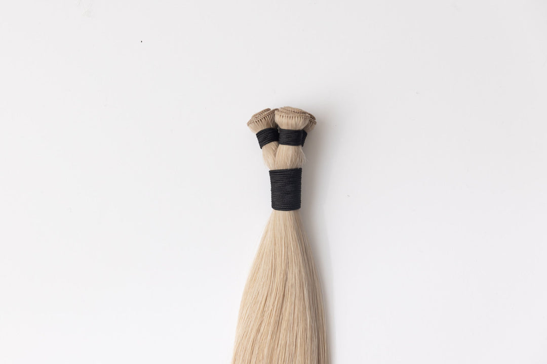 Irish Cream Hand - Tied Brown Wefts &amp; Extensions | Caramel Brown Hair - Christian Michael Hair Extensions