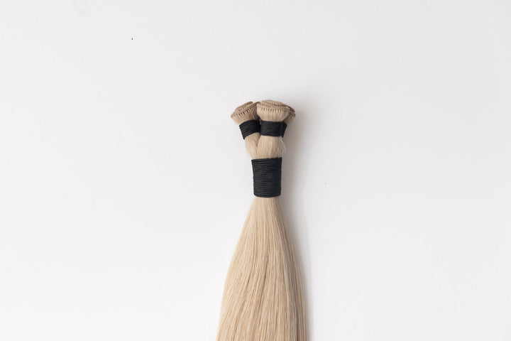 Irish Cream Hand - Tied Brown Wefts &amp; Extensions | Caramel Brown Hair - Christian Michael Hair Extensions