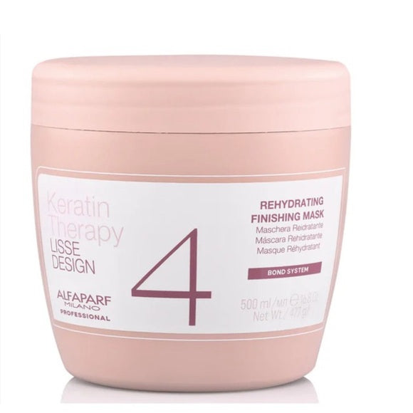 Alfaparf Milano Lisse Design Keratin Therapy Rehydrating Mask 17.63 oz by Alfaparf Milano - Professional Hair Care