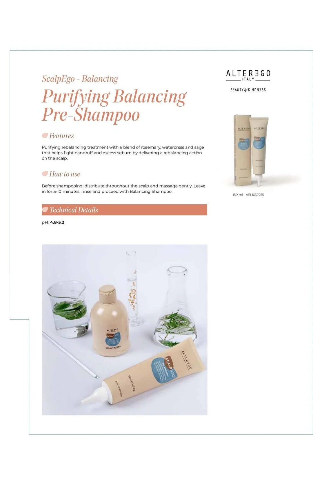 ALTER EGO AE BALANCING PRE- TREATMENT - ALTER EGO | The Warehouse Salon