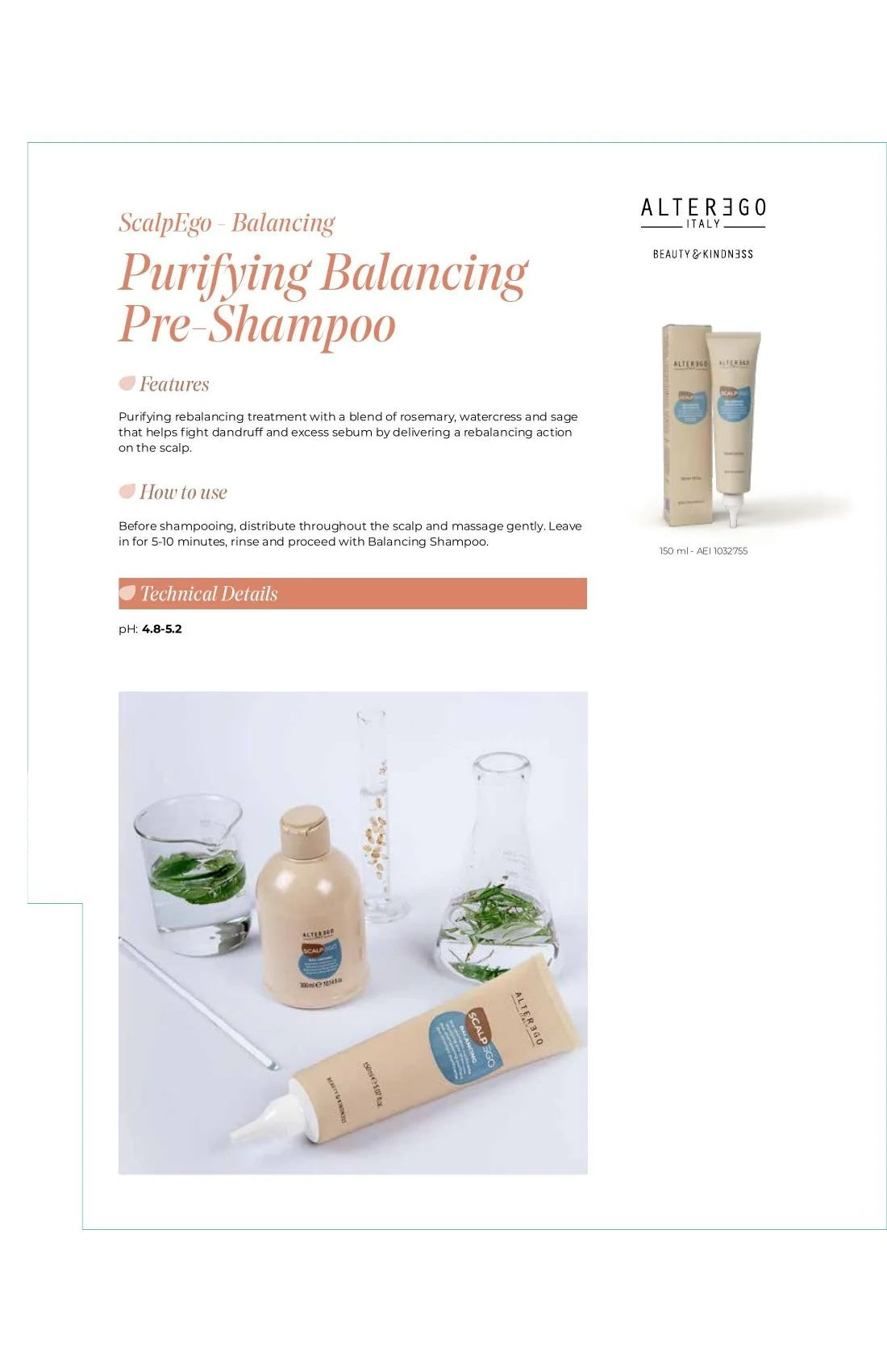 ALTER EGO AE BALANCING PRE- TREATMENT - ALTER EGO | The Warehouse Salon